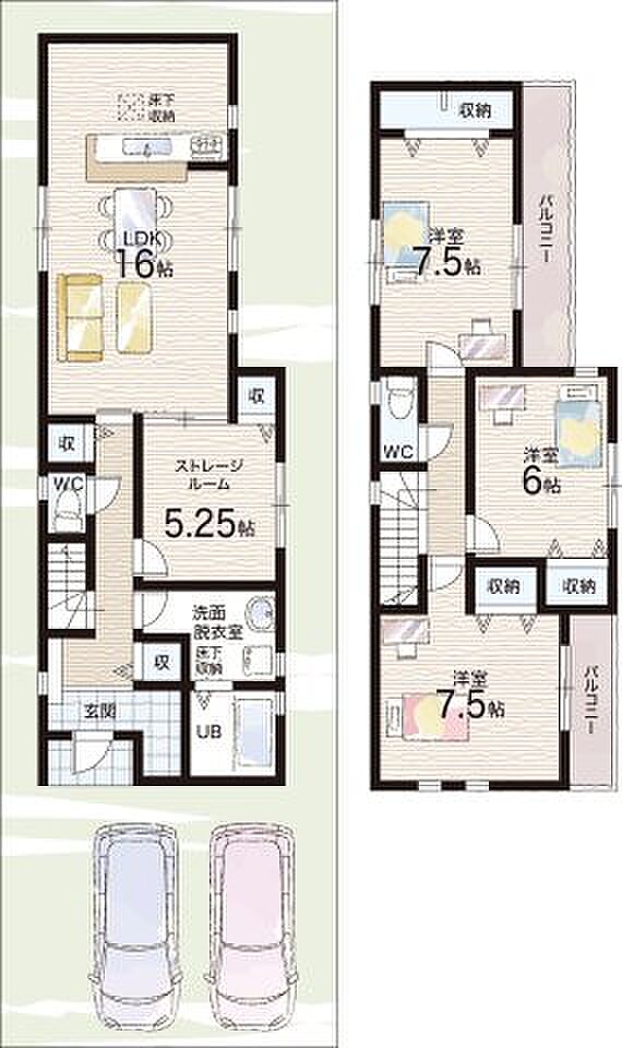 【3LDK+S(納戸)】○天美西小学校・・・徒歩18分 ○松原第五中学校・・・徒歩5分