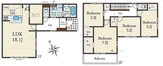 【4LDK】○第五小学校・・・徒歩9分 ○第六中学校・・・徒歩9分