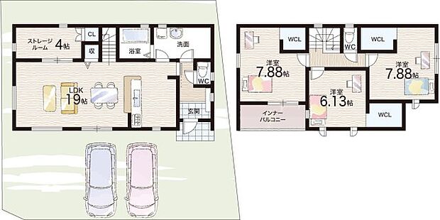 【3LDK+S(納戸)】○六条小学校・・・徒歩11分 ○京西中学校・・・徒歩24分