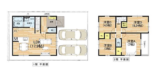 【4LDK】○土室小学校・・・徒歩10分 ○阿武山中学校・・・徒歩14分
