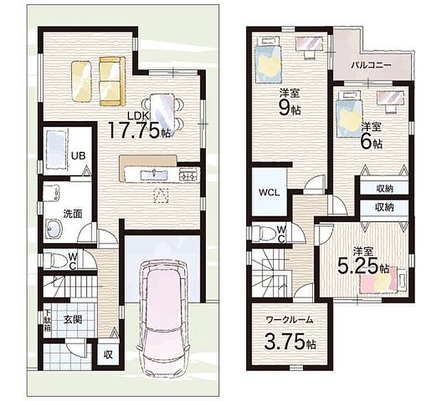 【3LDK+S(納戸)】○西小倉小学校・・・徒歩５分 ○西小倉中学校・・・徒歩１５分