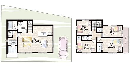 ○南大冠小学校・・・徒歩５分 ○冠中学校・・・徒歩１６分 