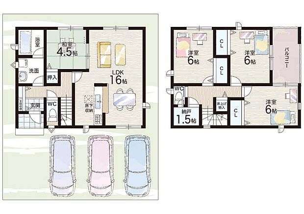 【4LDK+S(納戸)】○堅下南小学校・・・徒歩15分 ○堅下南中学校・・・徒歩15分