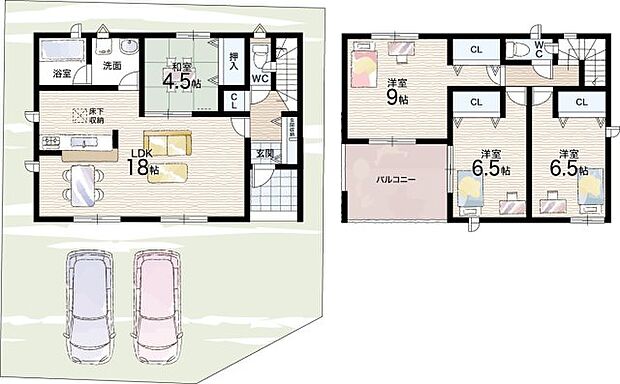 【4LDK】○大和高田小学校・・・徒歩6分 ○大和高田中学校・・・徒歩6分