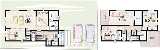 【4LDK+S(納戸)】○坂本小学校・・・徒歩16分 ○日吉中学校・・・徒歩22分