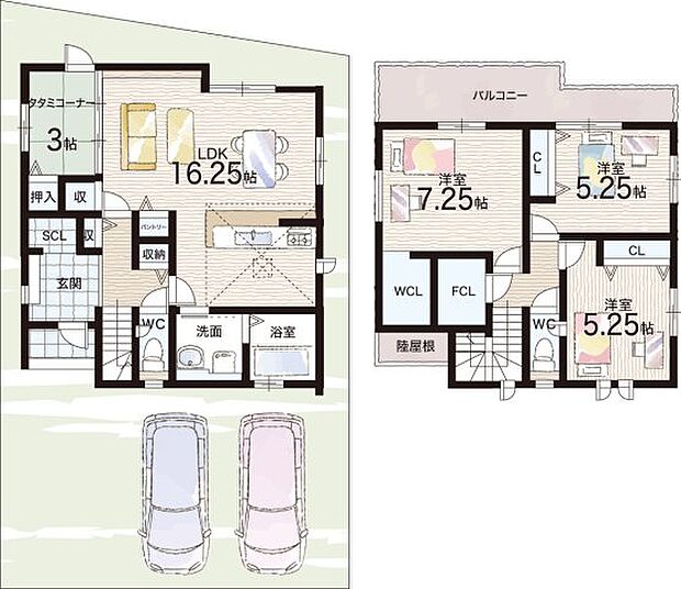 【3LDK+S(納戸)】○坂本小学校・・・徒歩16分 ○日吉中学校・・・徒歩22分