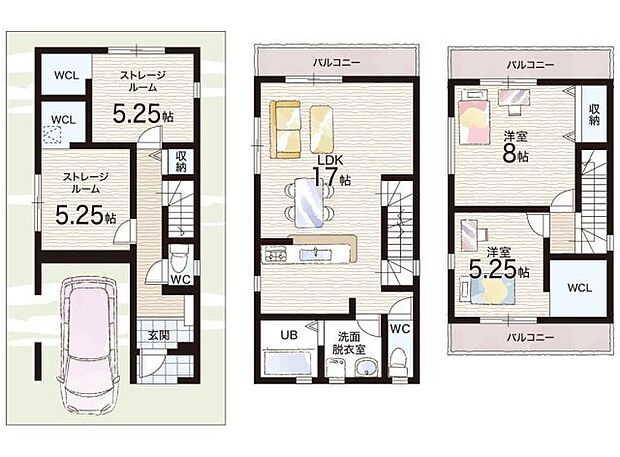 【2LDK+S(納戸)】○上野口小学校・・・徒歩5分 ○第二中学校・・・徒歩18分