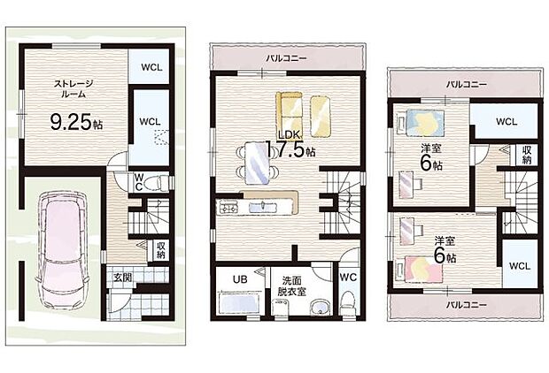【2LDK+S(納戸)】○上野口小学校・・・徒歩5分 ○第二中学校・・・徒歩18分