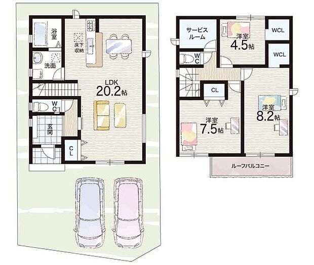 【3LDK+S(納戸)】○平群南小学校・・・徒歩10分 ○平群中学校・・・徒歩27分