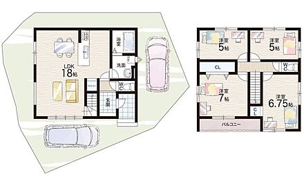 ○北小学校・・・徒歩11分 ○狭山中学校・・・徒歩24分 