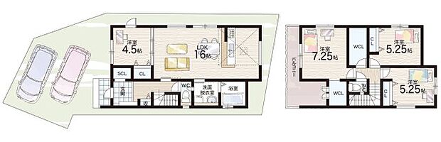 【4LDK】○国分小学校・・・徒歩11分 ○国分中学校・・・徒歩6分