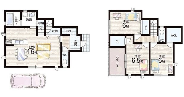 【3LDK+S(納戸)】○国分小学校・・・徒歩11分 ○国分中学校・・・徒歩7分