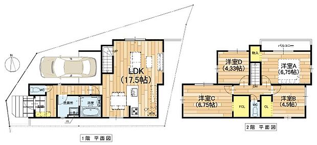 【4LDK】○郡津小学校・・・徒歩15分 ○第二中学校・・・徒歩5分