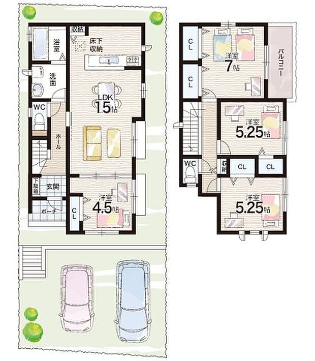 【4LDK】○桜の宮小学校・・・徒歩5分 ○桜の宮中学校・・・徒歩14分