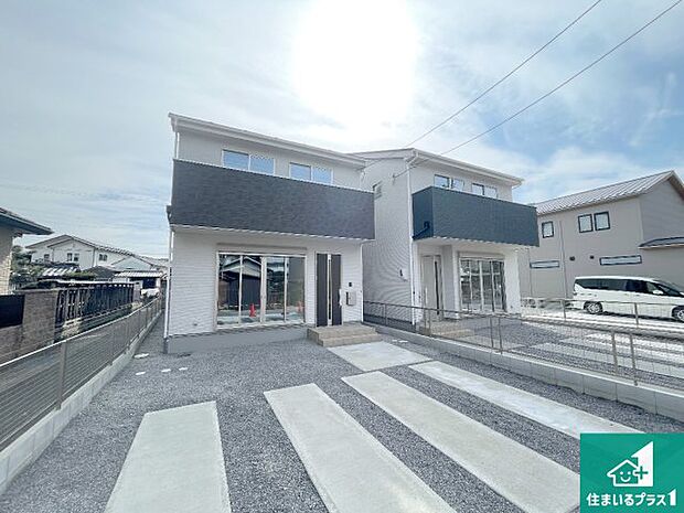 【外観】お客様に長く安心して住んでいだだける事にこだわった家づくり！住んでからのアフターサービスにもしっかりと取り組んでいます！