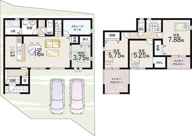 【4LDK+S(納戸)】○矢田小学校・・・徒歩19分 ○郡山西中学校・・・徒歩19分