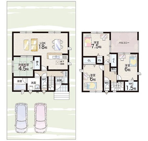 【4LDK】○安土小学校・・・徒歩１１分 ○安土中学校・・・徒歩１１分
