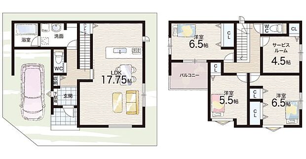 【3LDK+S(納戸)】○石津小学校・・・徒歩14分 ○友呂岐中学校・・・徒歩7分