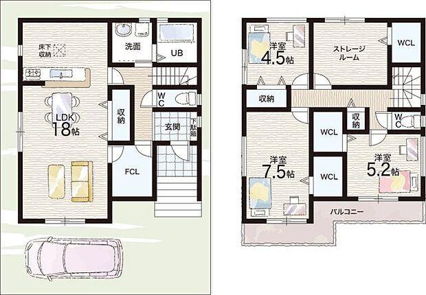 【3LDK+S(納戸)】○深阪小学校・・・徒歩13分 ○平井中学校・・・徒歩9分
