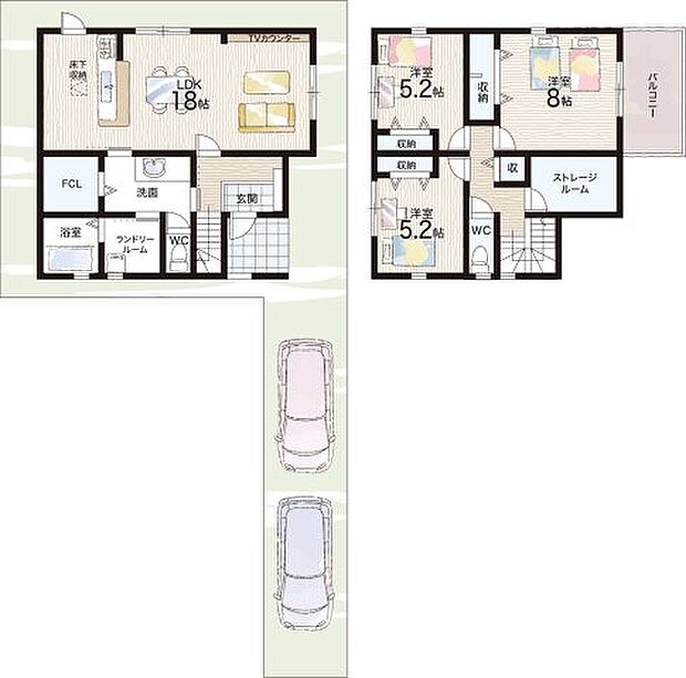 【3LDK+S(納戸)】○畝傍北小学校・・・徒歩6分 ○畝傍中学校・・・徒歩22分