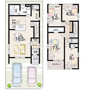 ○池尻小学校・・・徒歩4分 ○天王寺川中学校・・・徒歩24分 