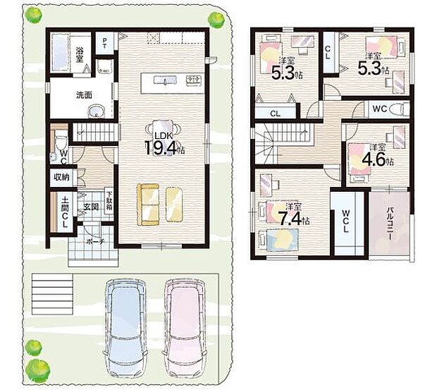 【4LDK】○西山小学校・・・徒歩１４分 ○宝梅中学校・・・徒歩７分