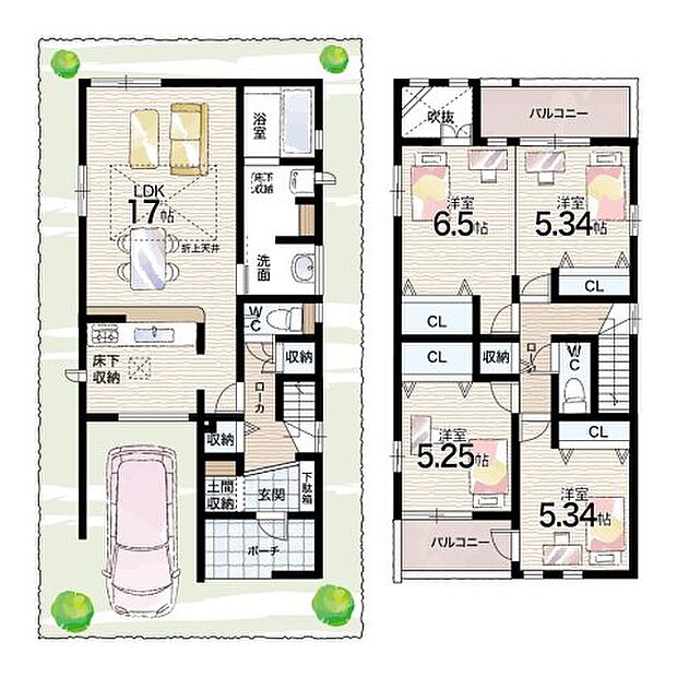 【3LDK】○桜台小学校・・・徒歩11分 ○天王寺川中学校・・・徒歩7分