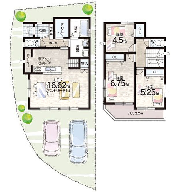 【3LDK+S(納戸)】○多井畑小学校・・・徒歩１９分 ○高倉中学校・・・徒歩２３分