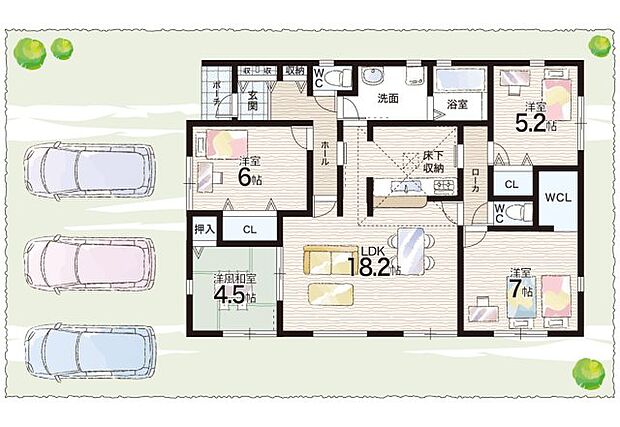 【4LDK】○星和台小学校・・・徒歩9分 ○星和台中学校・・・徒歩2分