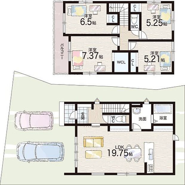 【4LDK】○富田小学校・・・徒歩11分 ○如是中学校・・・徒歩10分