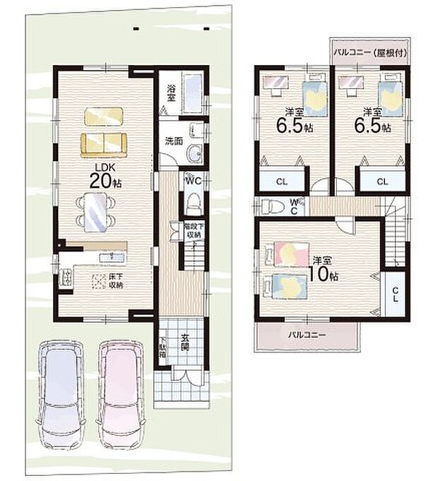 【3LDK】○神川小学校・・・徒歩１８分 ○神川中学校・・・徒歩３０分