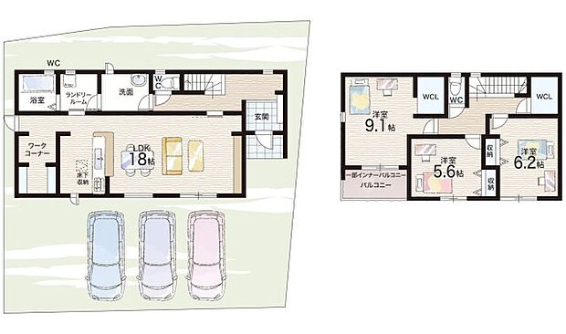 【3LDK】○広陵北小学校・・・徒歩17分 ○広陵中学校・・・徒歩30分