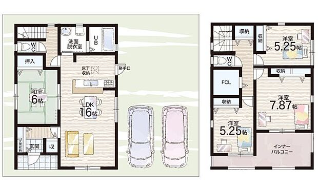 【2LDK+S(納戸)】○川西小学校・・・徒歩5分 ○式下中学校・・・徒歩13分