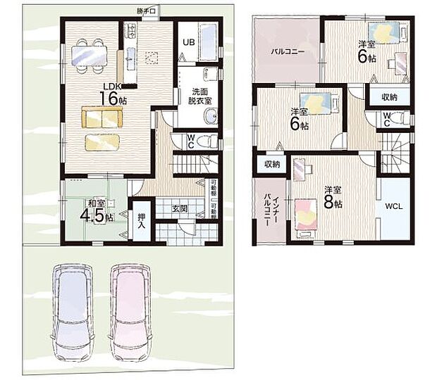 【4LDK】○平和小学校・・・徒歩24分 ○郡山東中学校・・・徒歩23分