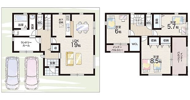 【3LDK+S(納戸)】○田原本小学校・・・徒歩7分 ○田原本中学校・・・徒歩8分