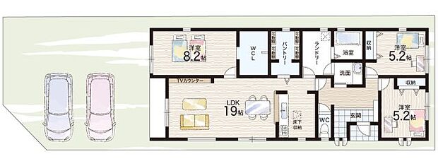 【3LDK】○菅原小学校・・・徒歩20分 ○片塩中学校・・・徒歩17分