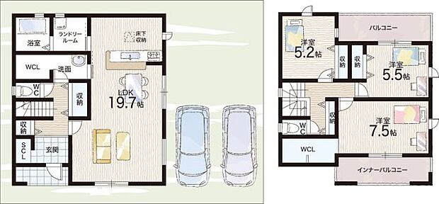 【3LDK】○郡山北小学校・・・徒歩10分 ○郡山中学校・・・徒歩23分