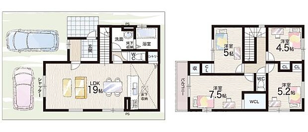 【4LDK】○郡津小学校・・・徒歩9分 ○第二中学校・・・徒歩17分