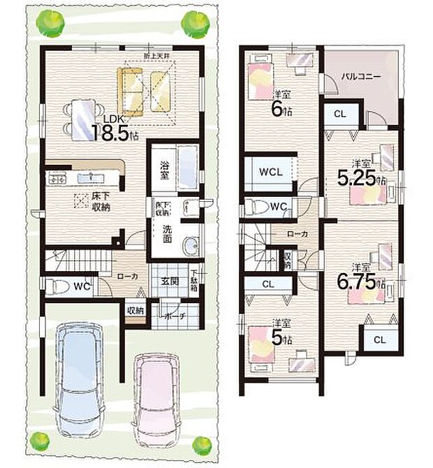 【3LDK】○武庫南小学校・・・徒歩17分 ○南武庫之荘中学校・・・徒歩10分