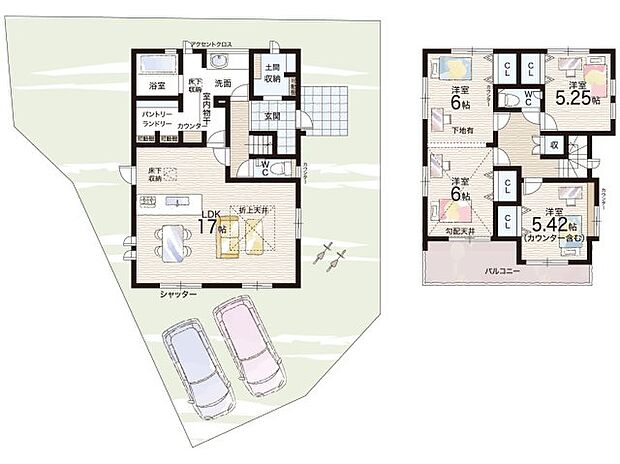 【3LDK】○真美ケ丘西小学校・・・徒歩13分 ○香芝東中学校・・・徒歩22分
