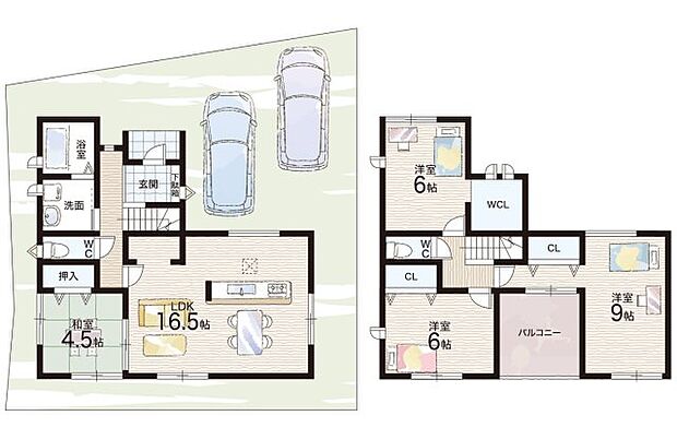 【4LDK】○生駒東小学校・・・徒歩19分 ○緑ヶ丘中学校・・・徒歩11分