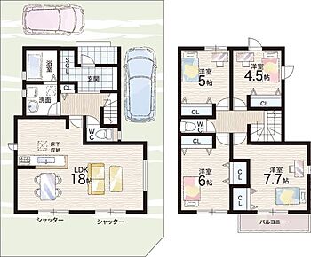 ○津田小学校・・・徒歩7分 ○第二中学校・・・徒歩22分 