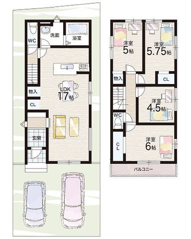【4LDK】○城西小学校・・・徒歩11分 ○亀岡中学校・・・徒歩22分