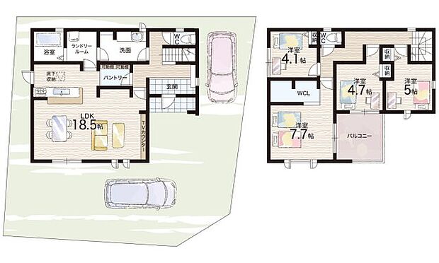 【4LDK】○園部小学校・・・徒歩8分 ○園部中学校・・・徒歩15分