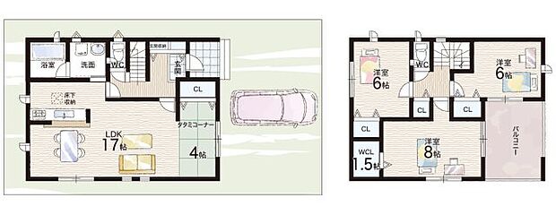 【3LDK】○曽我部小学校・・・徒歩9分 ○南桑中学校・・・徒歩45分