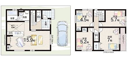 ○若江小学校・・・徒歩10分 ○若江中学校・・・徒歩13分 