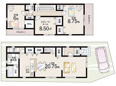 ○耳原小学校・・・徒歩7分 ○北中学校・・・徒歩13分 