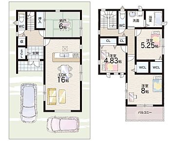 ○橋本小学校・・・徒歩4分 ○男山第三中学校・・・徒歩18分 