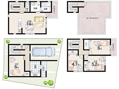 ○岩田西小学校・・・徒歩9分 ○玉川中学校・・・徒歩6分 