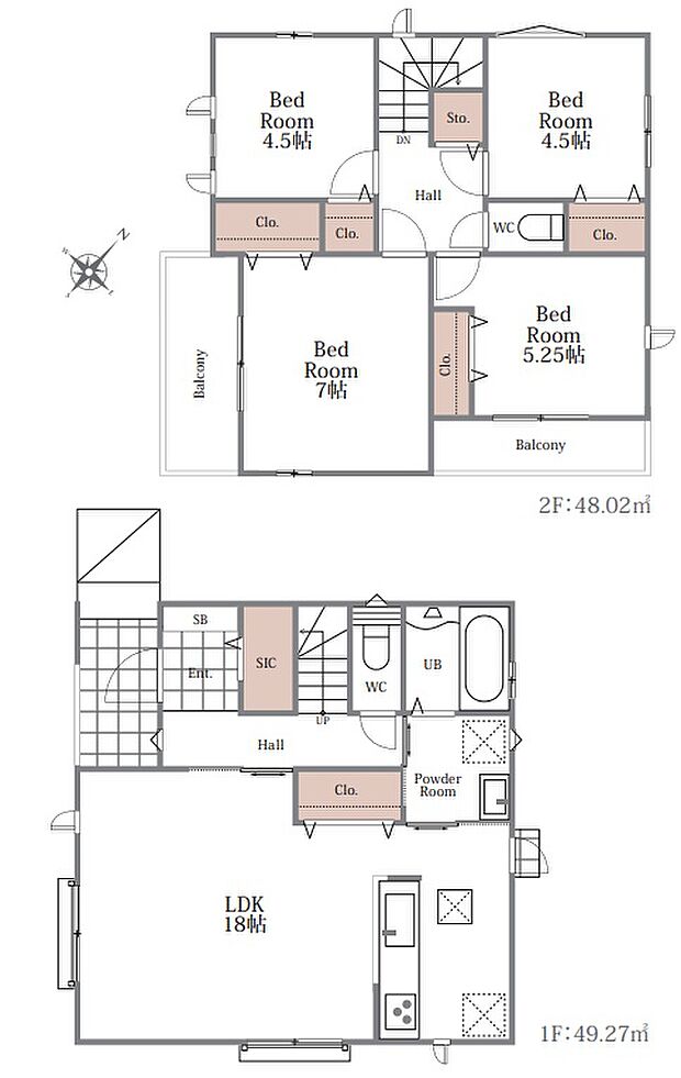 【4LDK】○生駒南第二小学校・・・徒歩20分 ○大瀬中学校・・・徒歩9分
